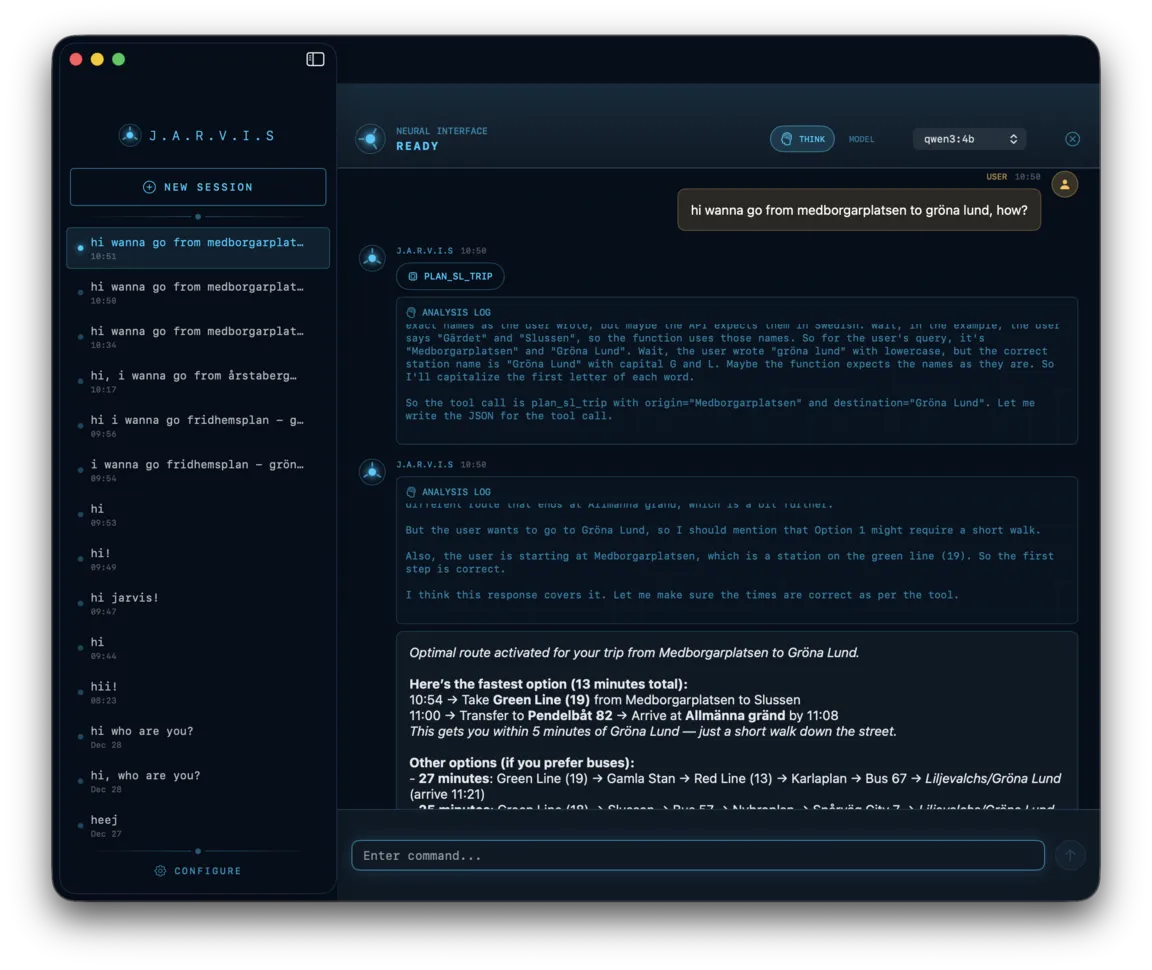 J.A.R.V.I.S screenshot